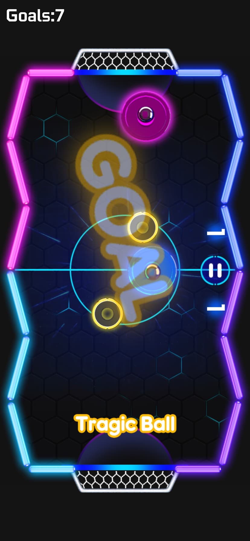 Glow Hockey Strike screenshot 1 - screenshot