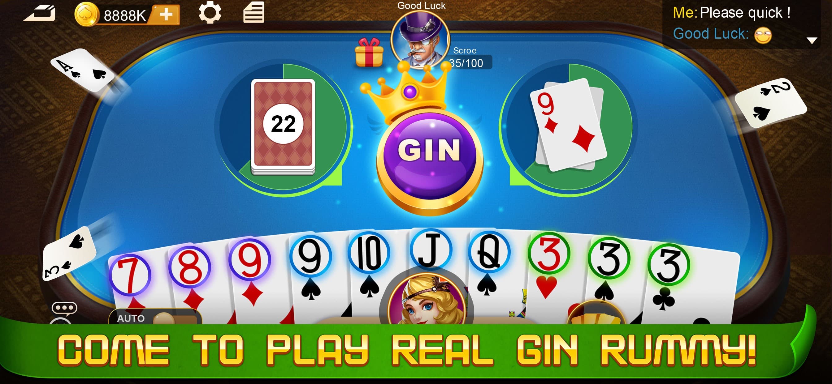 Gin Rummy !! screenshot 1 - screenshot