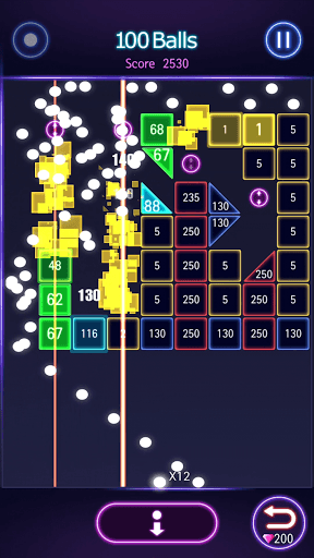 Bricks Breaker Hit - Glow Ball screenshot 5 - screenshot