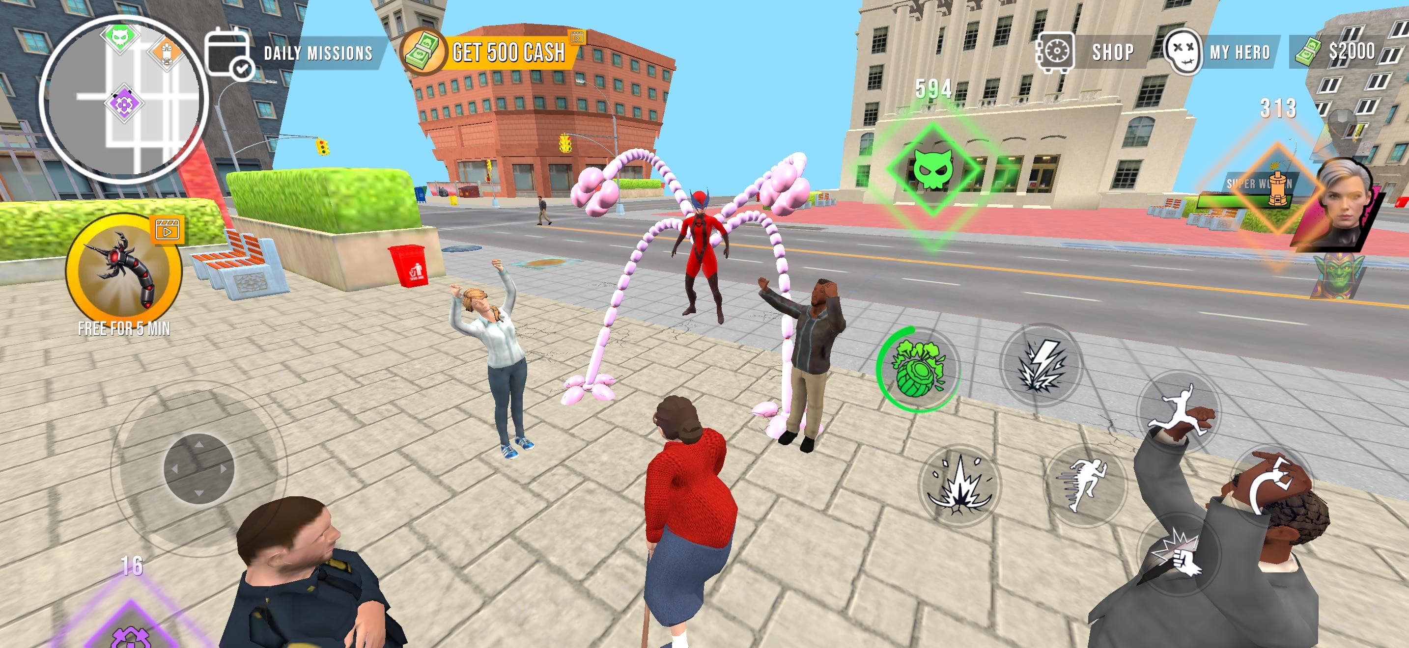Superhero Crime Open World War screenshot 3 - screenshot