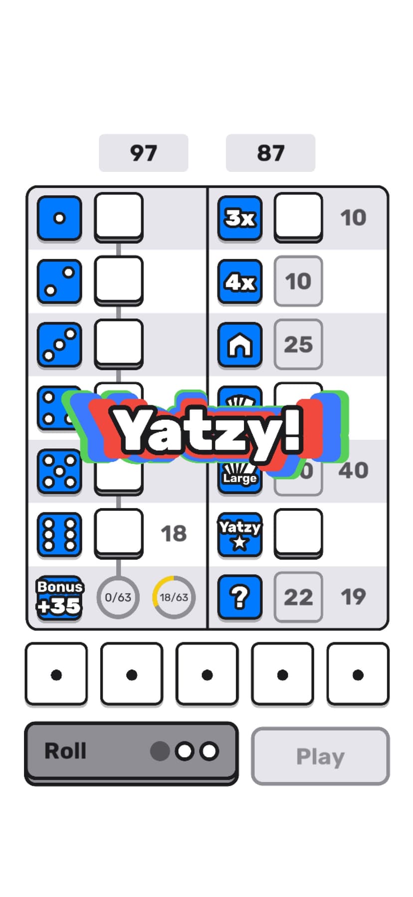 ­Yatzy screenshot 3 - screenshot