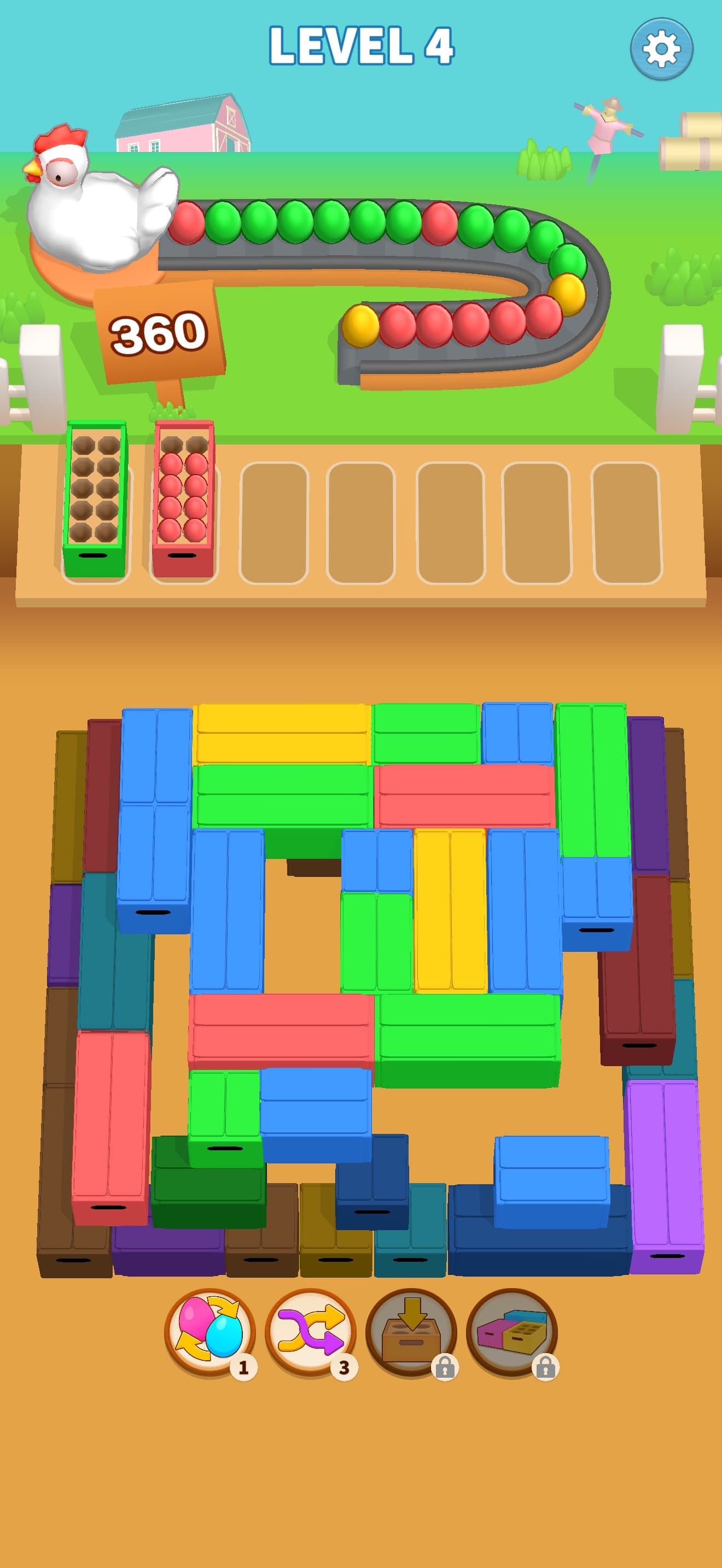 Egg Mania! - Packing Jam screenshot 1 - screenshot