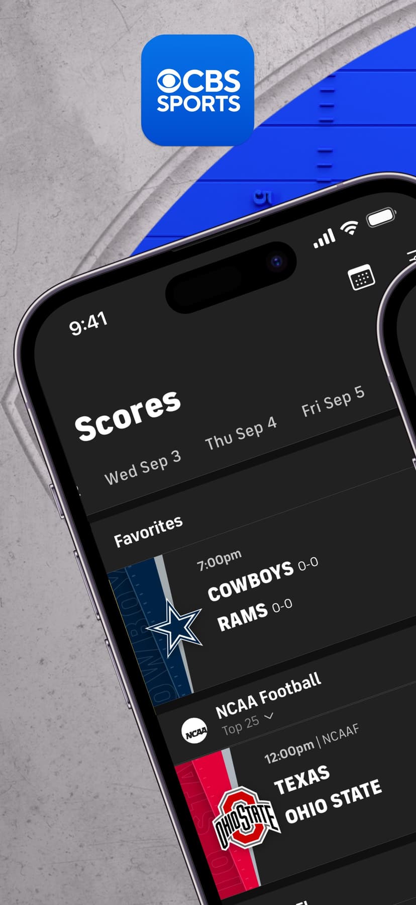 CBS Sports App: Scores & News screenshot 1 - screenshot