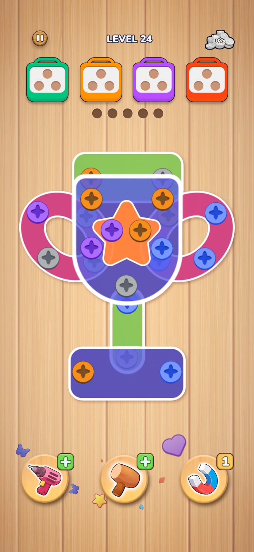 Woodle Screw™ Pin Nuts & Bolts screenshot 8 - screenshot