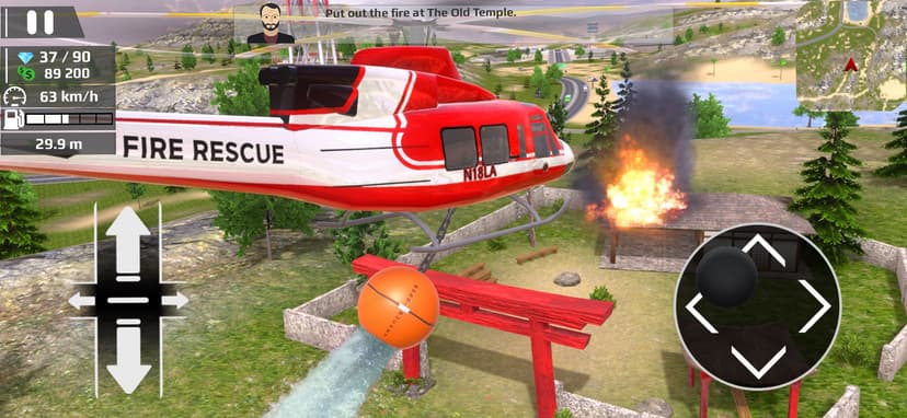 Helicopter Flying: Car Driving screenshot 4 - screenshot