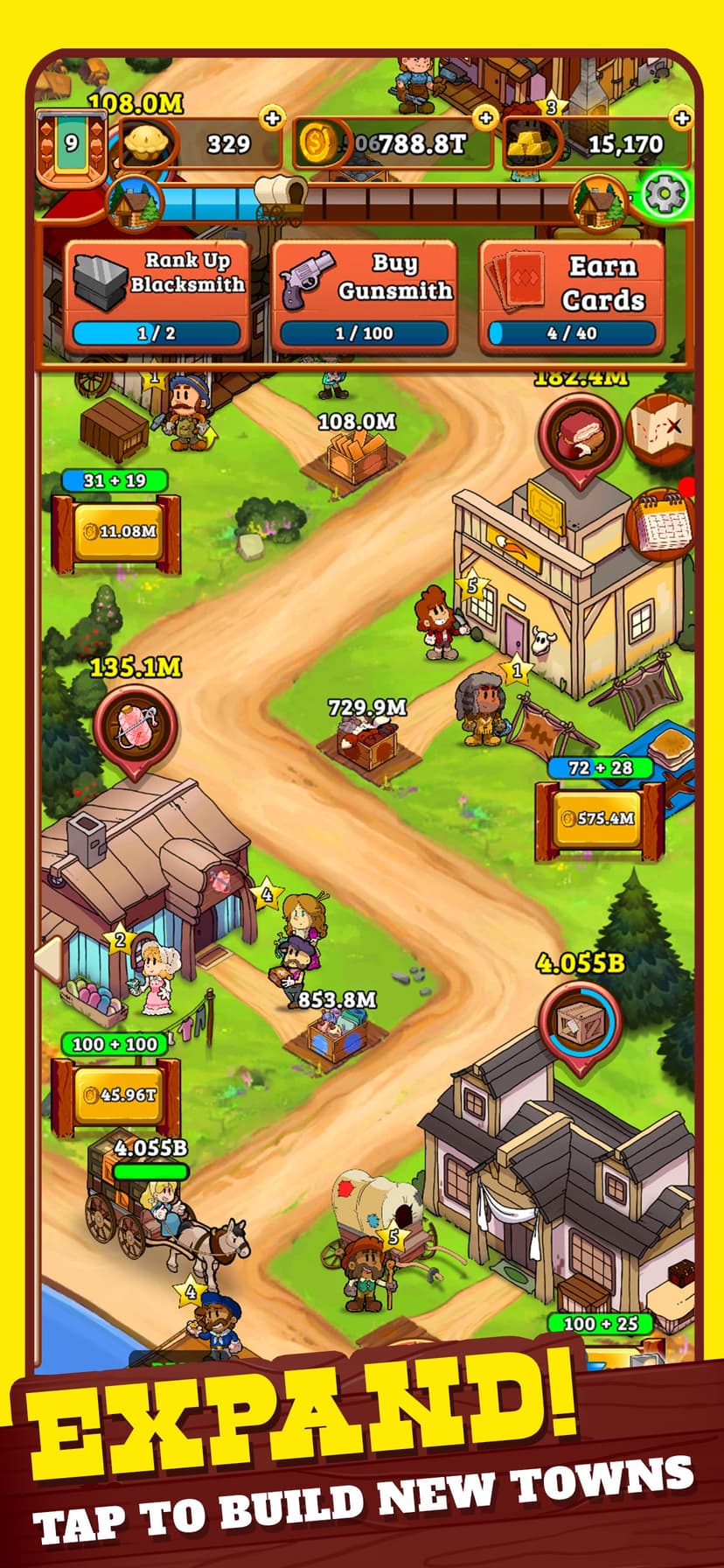 Idle Frontier: Western Tapper screenshot 2 - screenshot