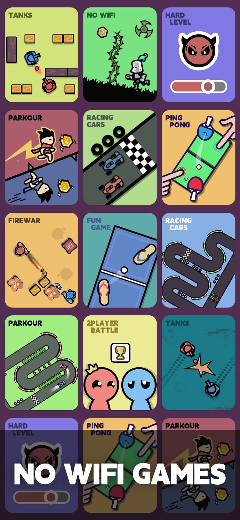 2 Player Battle -No Wifi Games screenshot 2 - screenshot