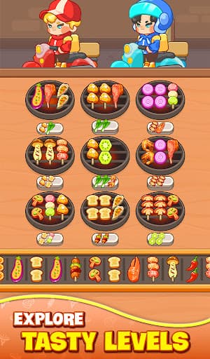 BBQ Skewer Sort: Food Lover screenshot 4 - screenshot