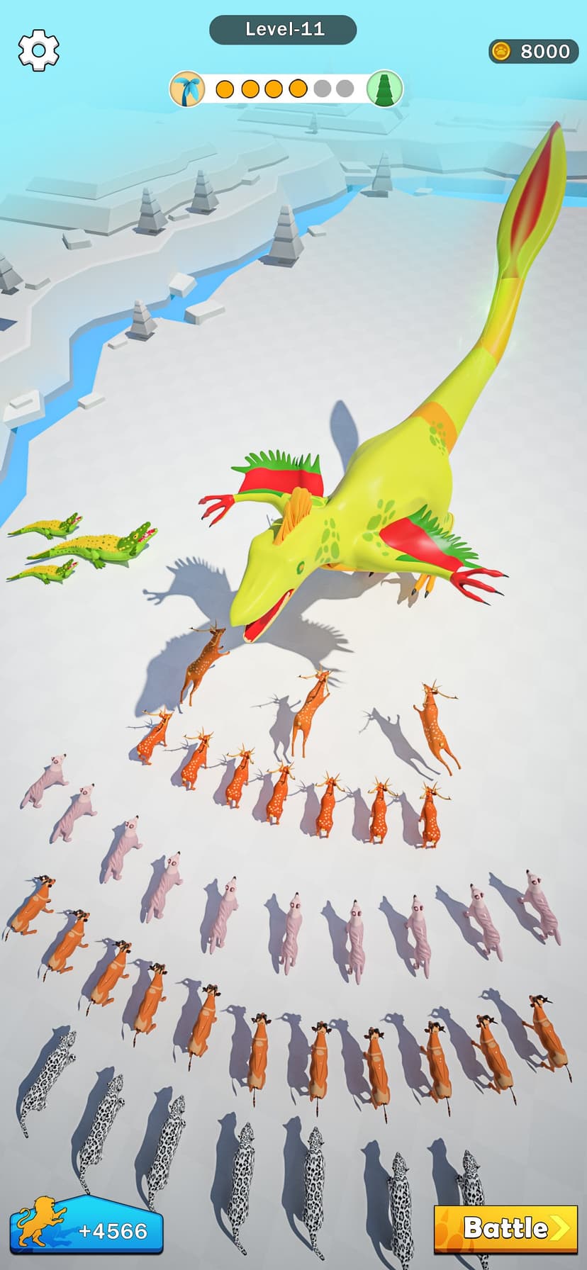 Merge Animal - Dinosaur Fight screenshot 4 - screenshot