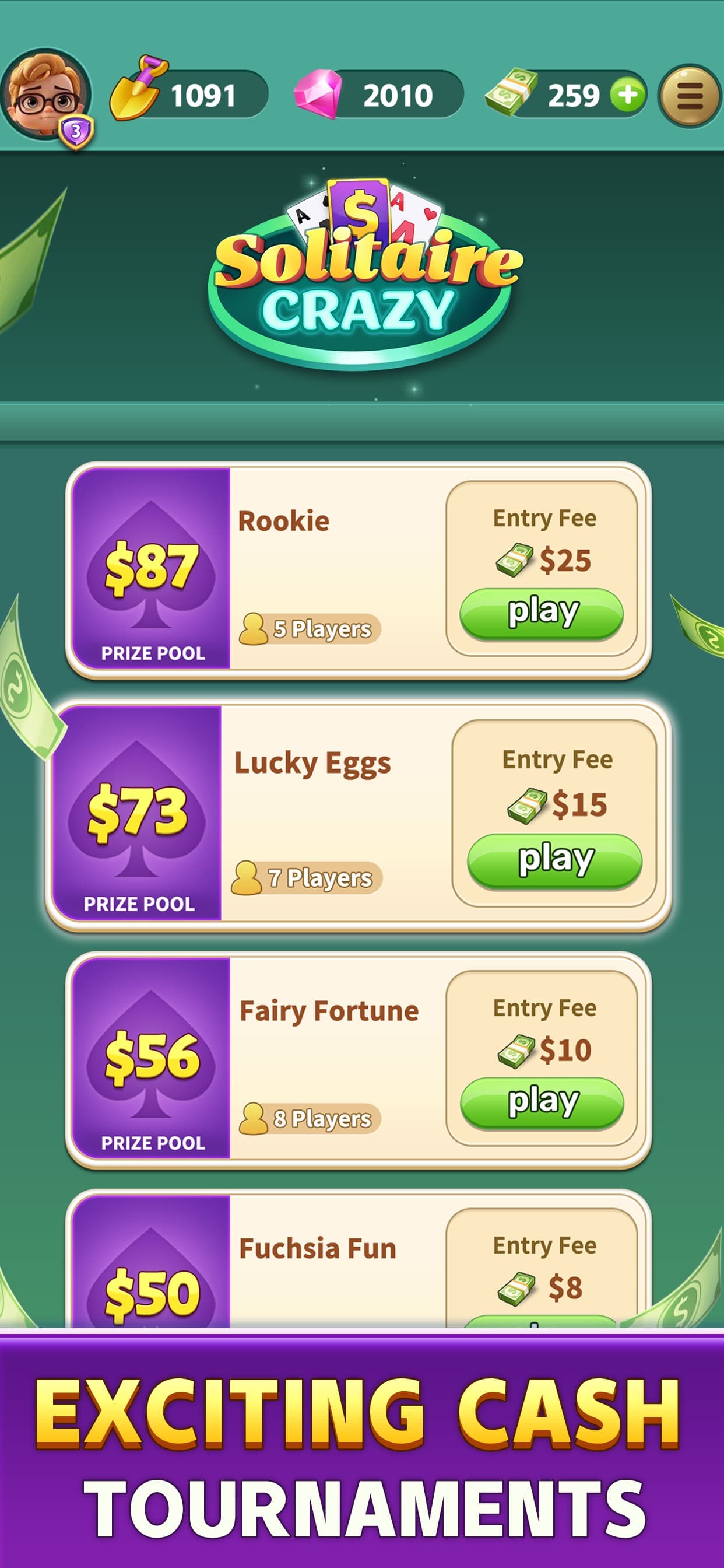 Solitaire Crazy: Win Real Cash screenshot 4 - screenshot
