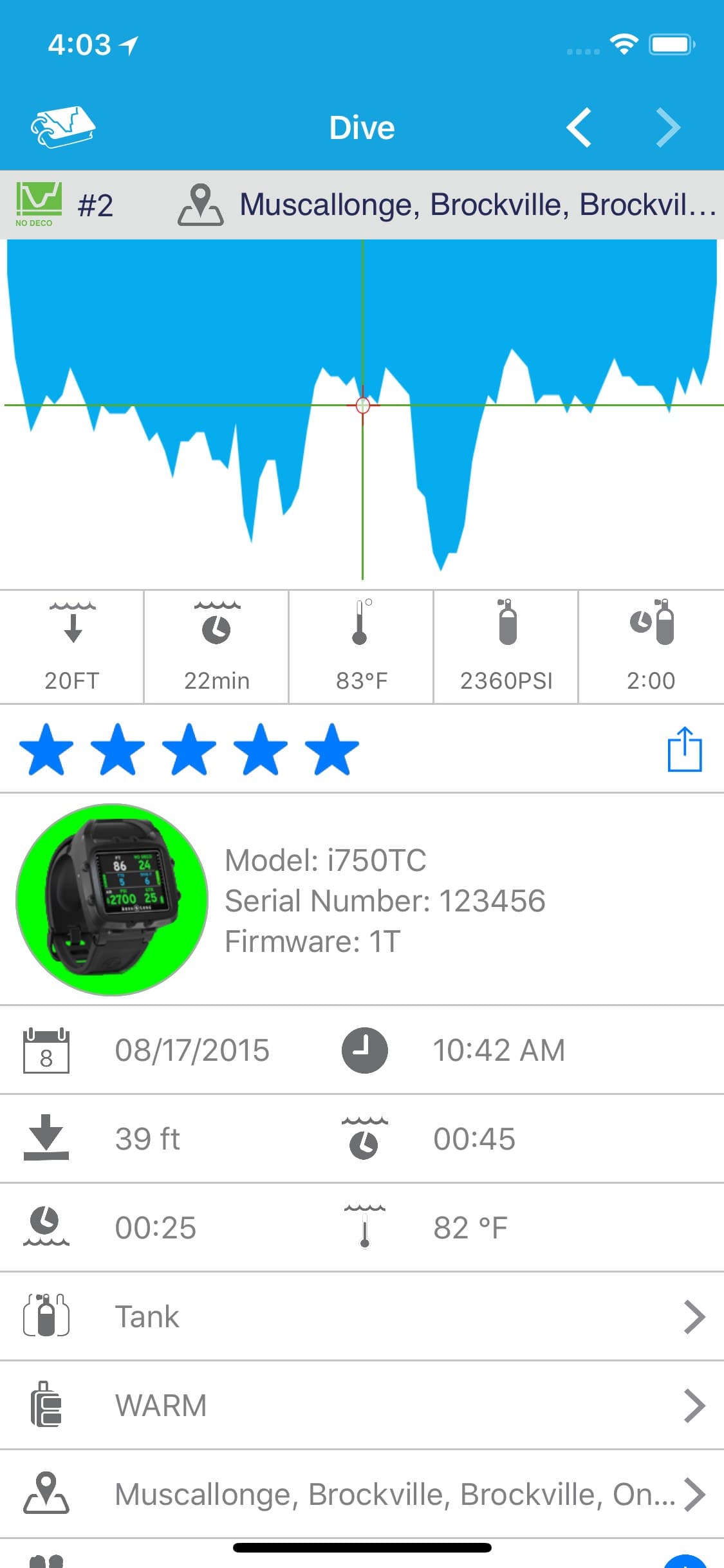 DiverLog+ screenshot 2 - screenshot