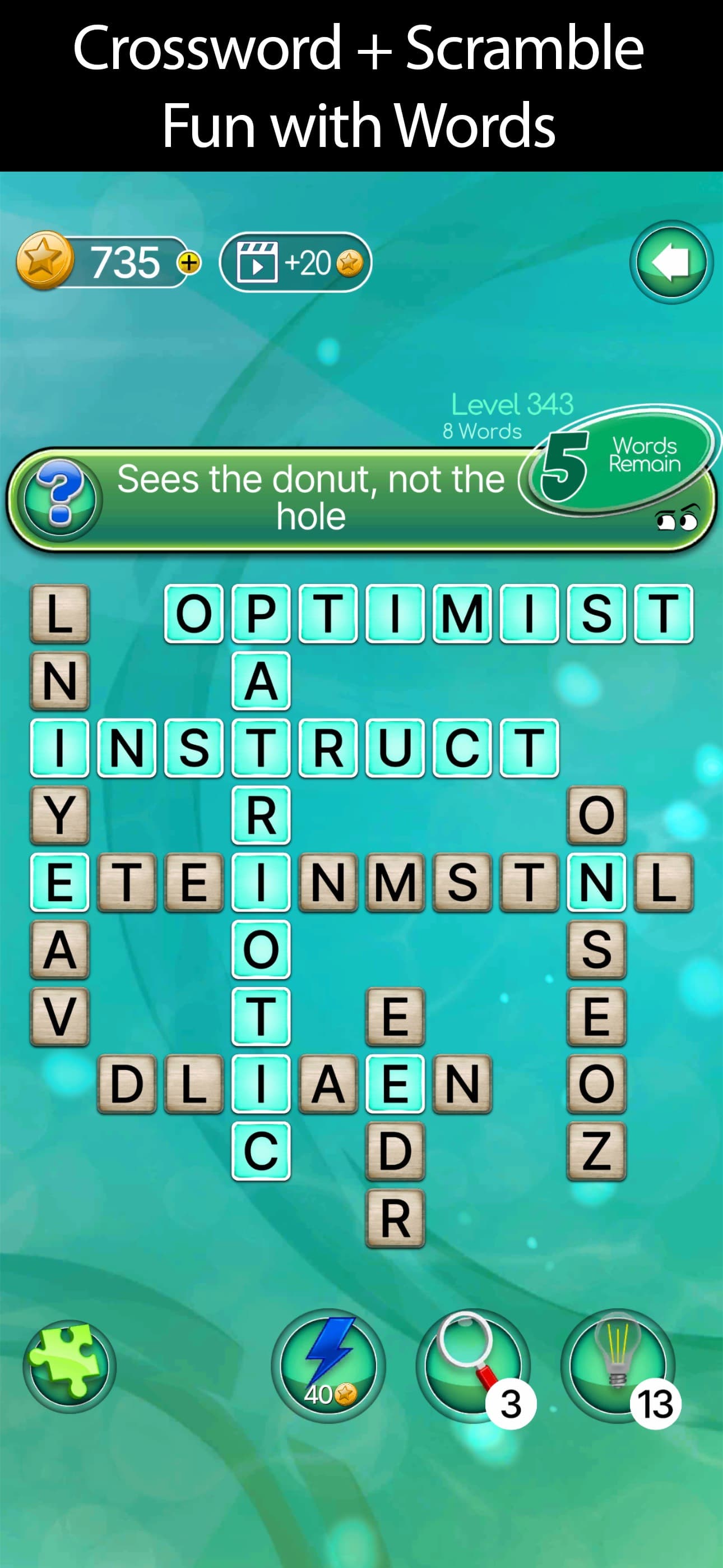 SQworble: Fun Crossword Puzzle screenshot 1 - screenshot