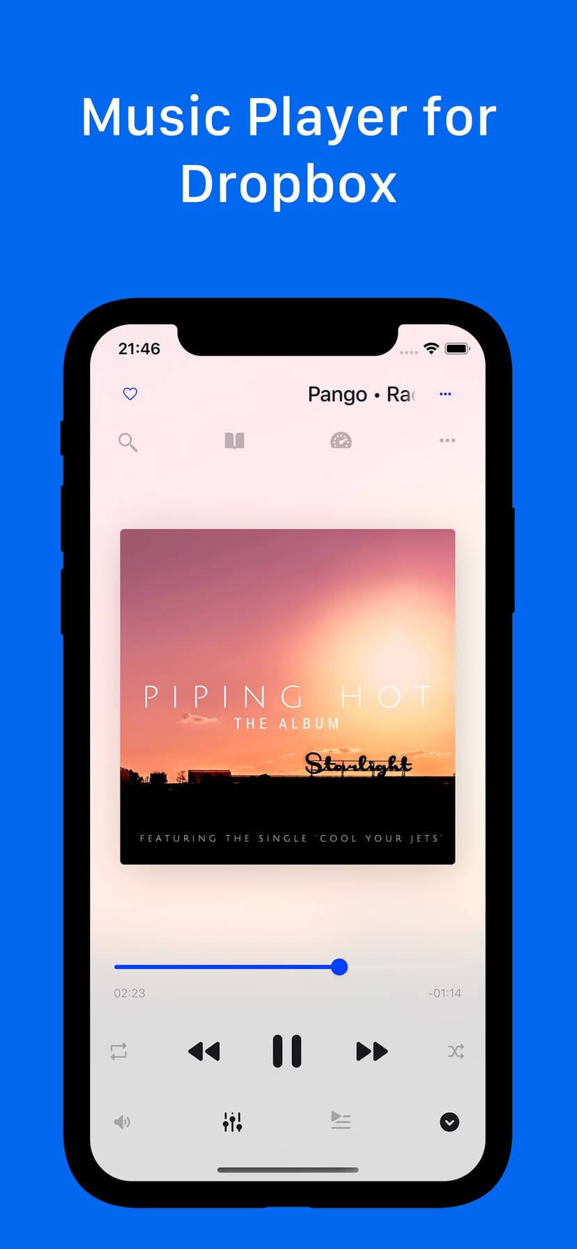 Musicbox: player for Dropbox screenshot 1 - screenshot