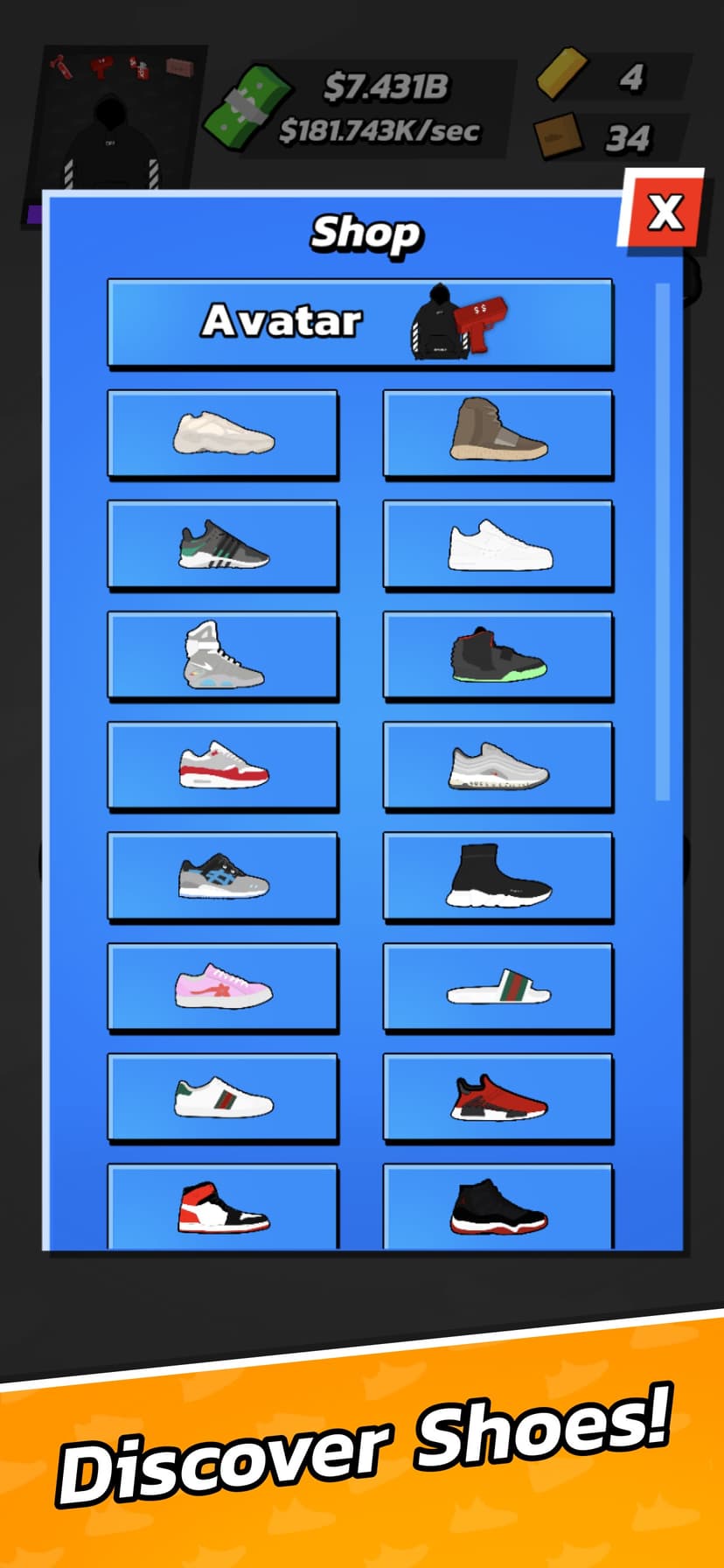 Sneaker Clicker 2 screenshot 2 - screenshot