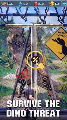 Dino War: Survival screenshot 1 - screenshot