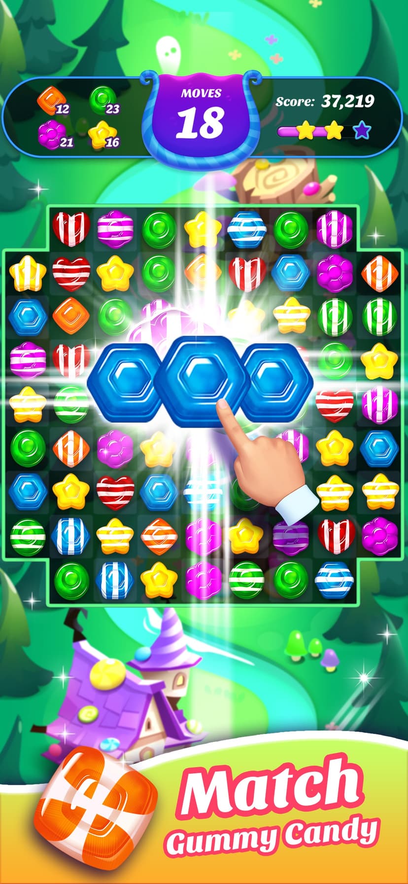 Gummy Candy Blast！Match 3 Game screenshot 4 - screenshot
