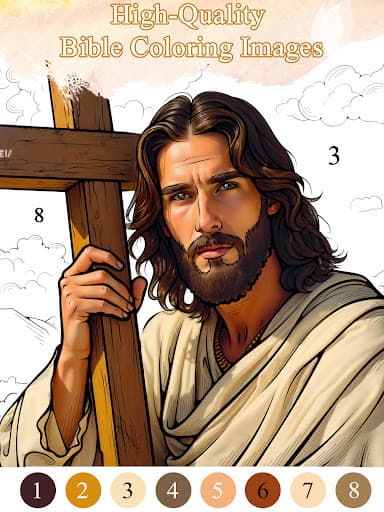 Bible Color Paint By Number screenshot 6 - screenshot