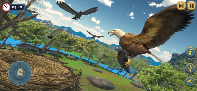 Eagle Bird Wild Life Sim Games screenshot 4 - screenshot