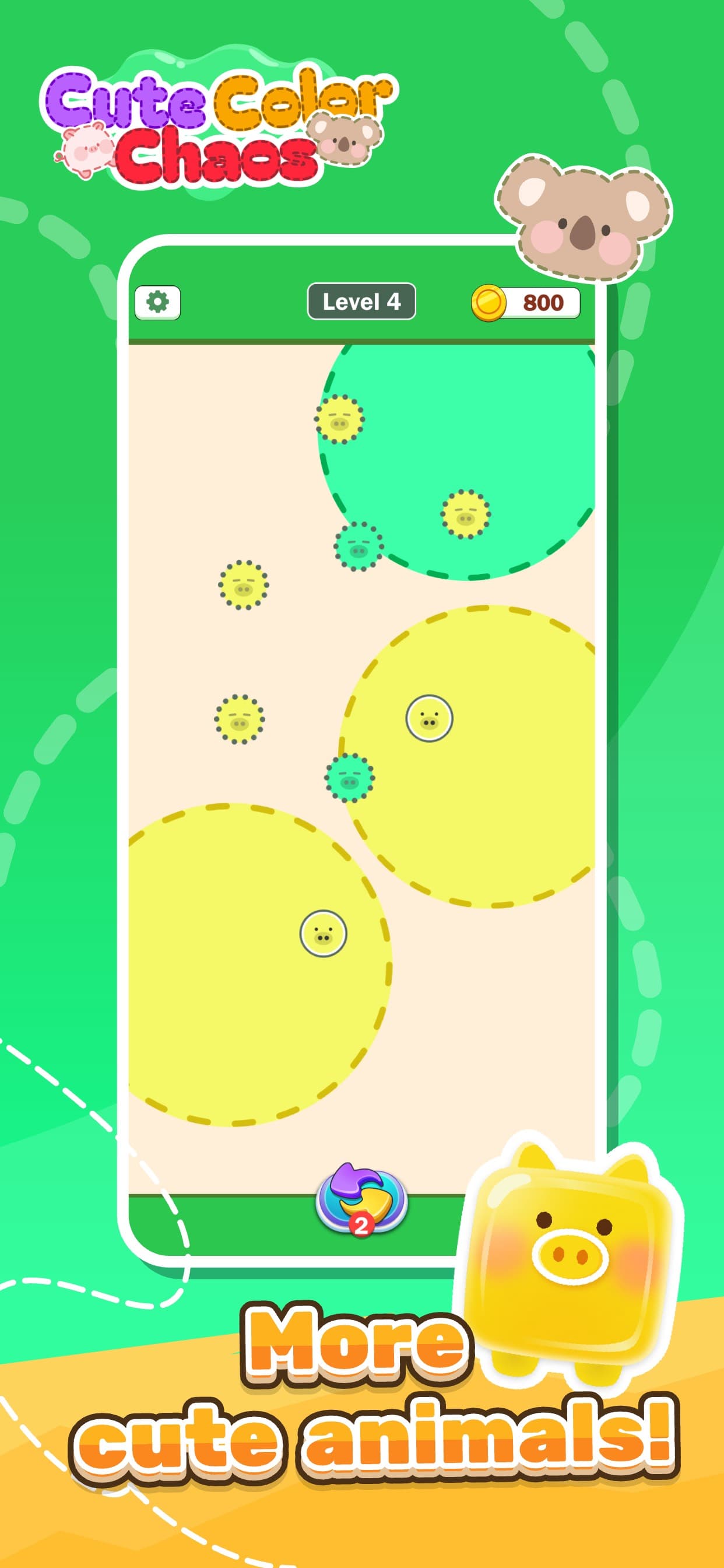 Cute Color Chaos screenshot 3 - screenshot