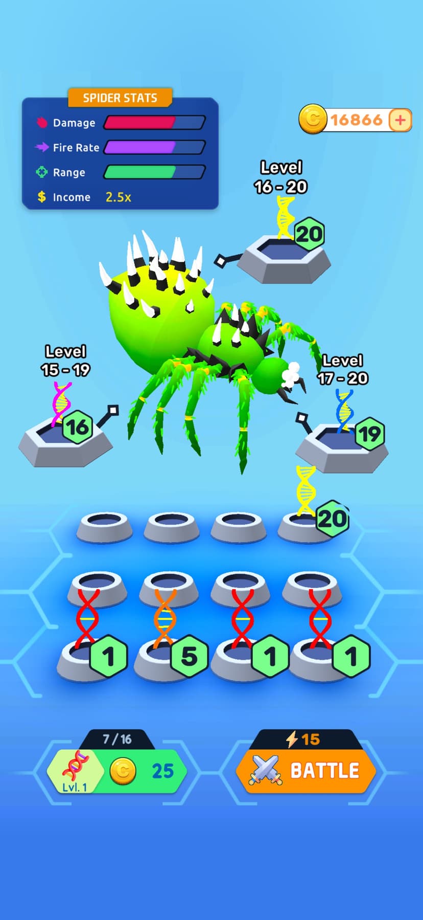 Spider Evolve n Shoot screenshot 1 - screenshot