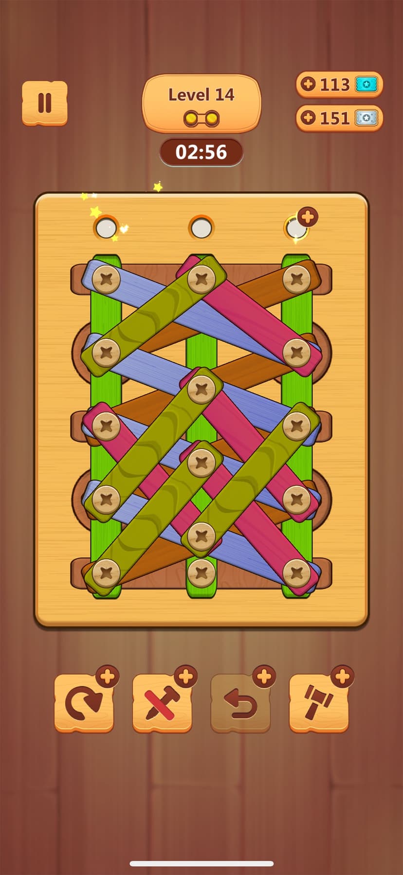 Wood Nuts & Bolts Puzzle screenshot 2 - screenshot