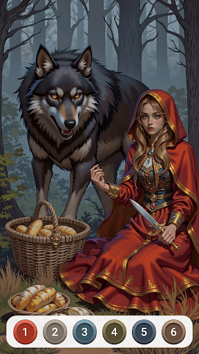 Dark Fairytale Color by Number screenshot 3 - screenshot