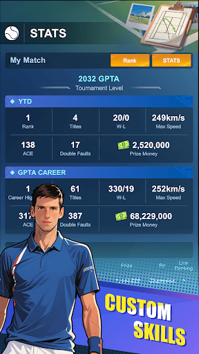 Tennis rising star screenshot 15 - screenshot