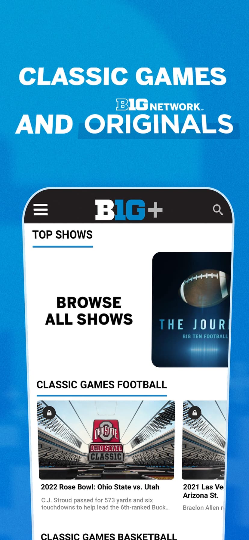 B1G+: Watch College Sports screenshot 5 - screenshot