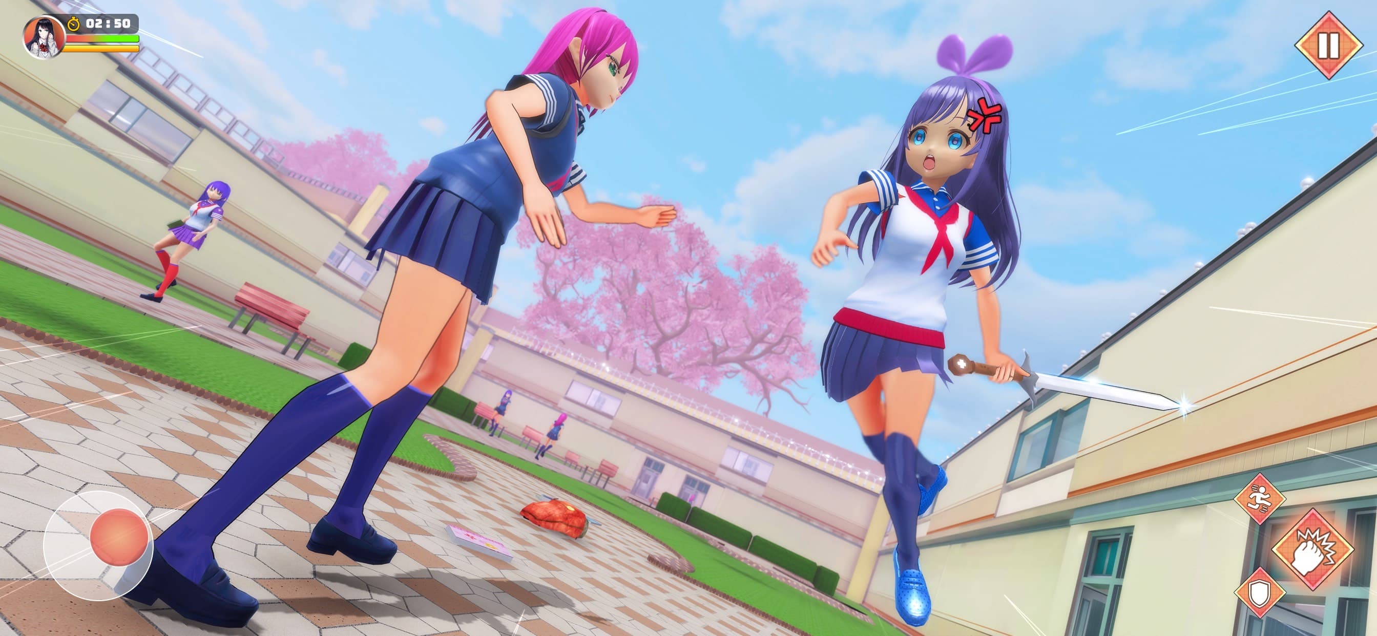 Anime School Girl Love Life 3D screenshot 2 - screenshot