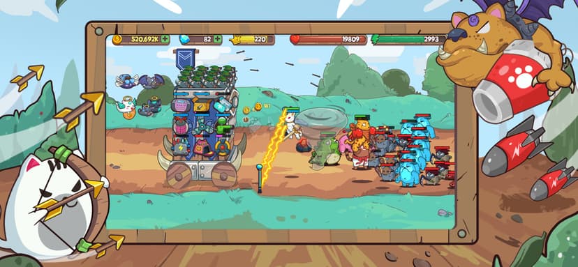 Cat'n'Robot: Idle Defense screenshot 3 - screenshot