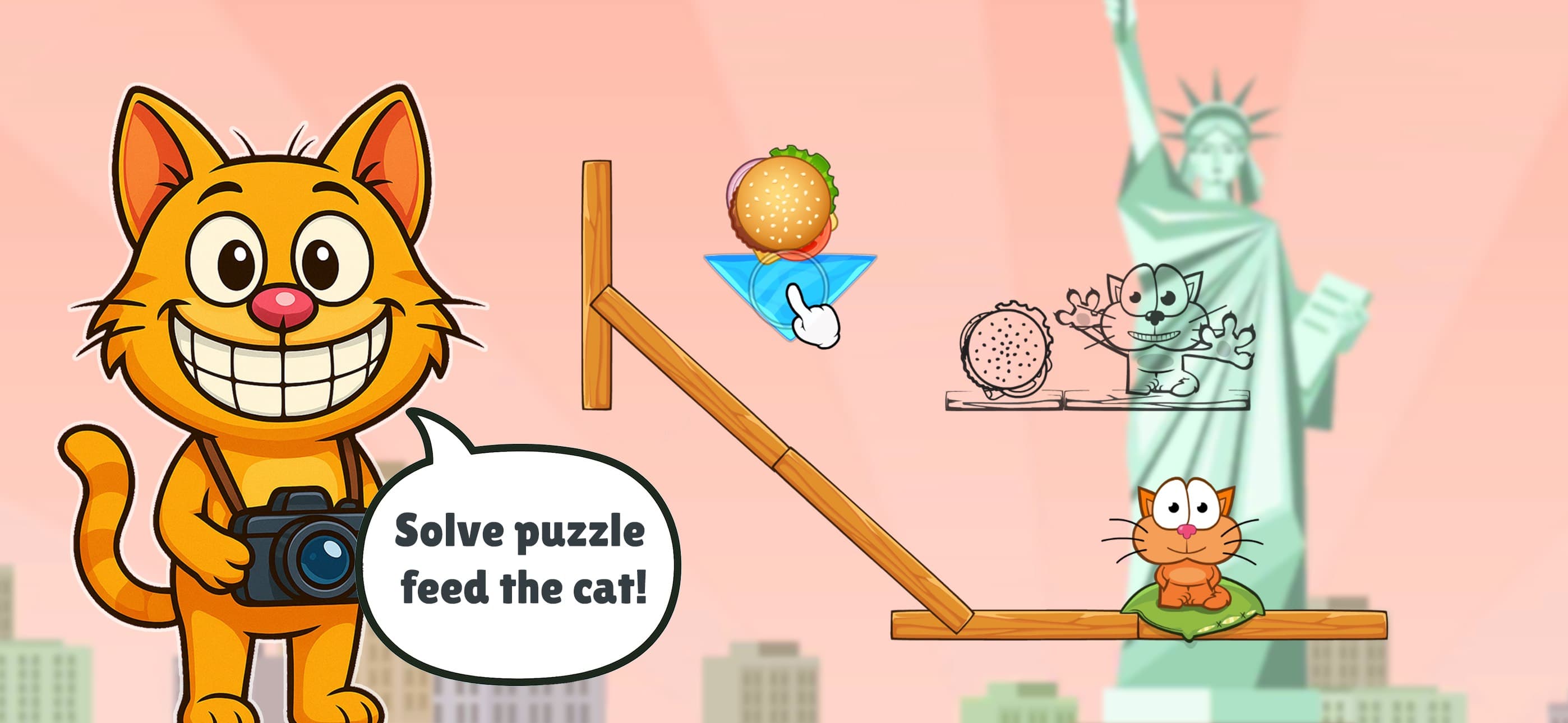Hungry cat: puzzle for family screenshot 1 - screenshot