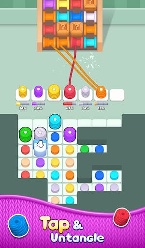 Knit Sort: Thread Puzzle screenshot 1 - screenshot