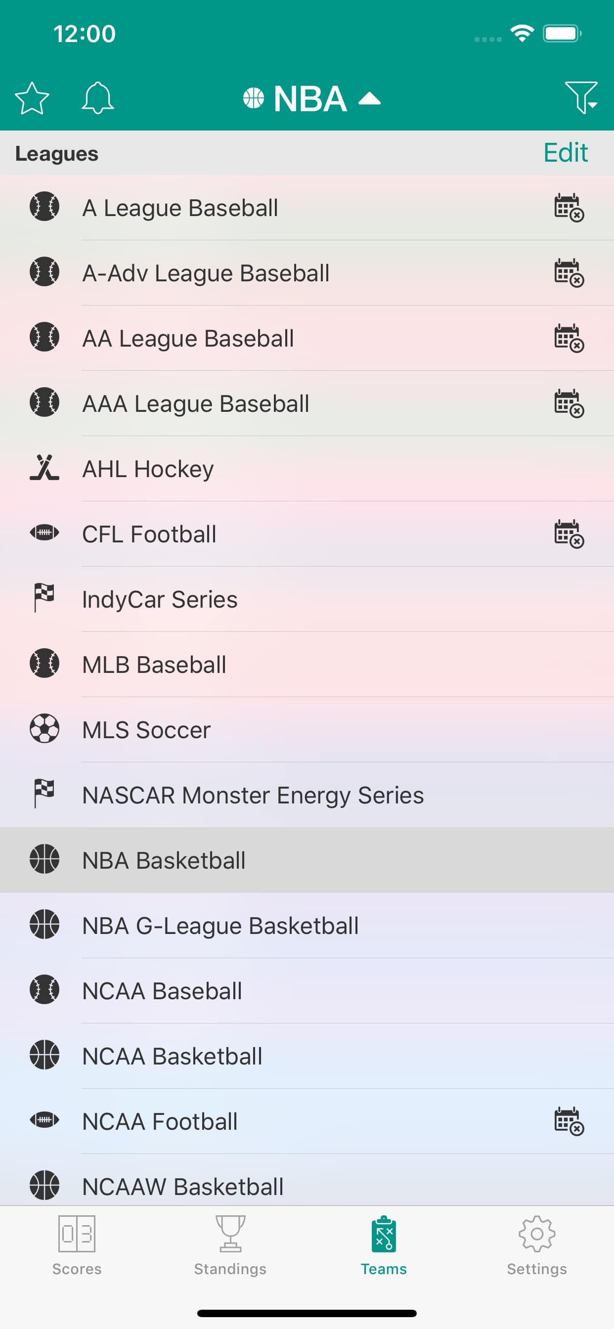 Sports Scores and Schedules screenshot 5 - screenshot