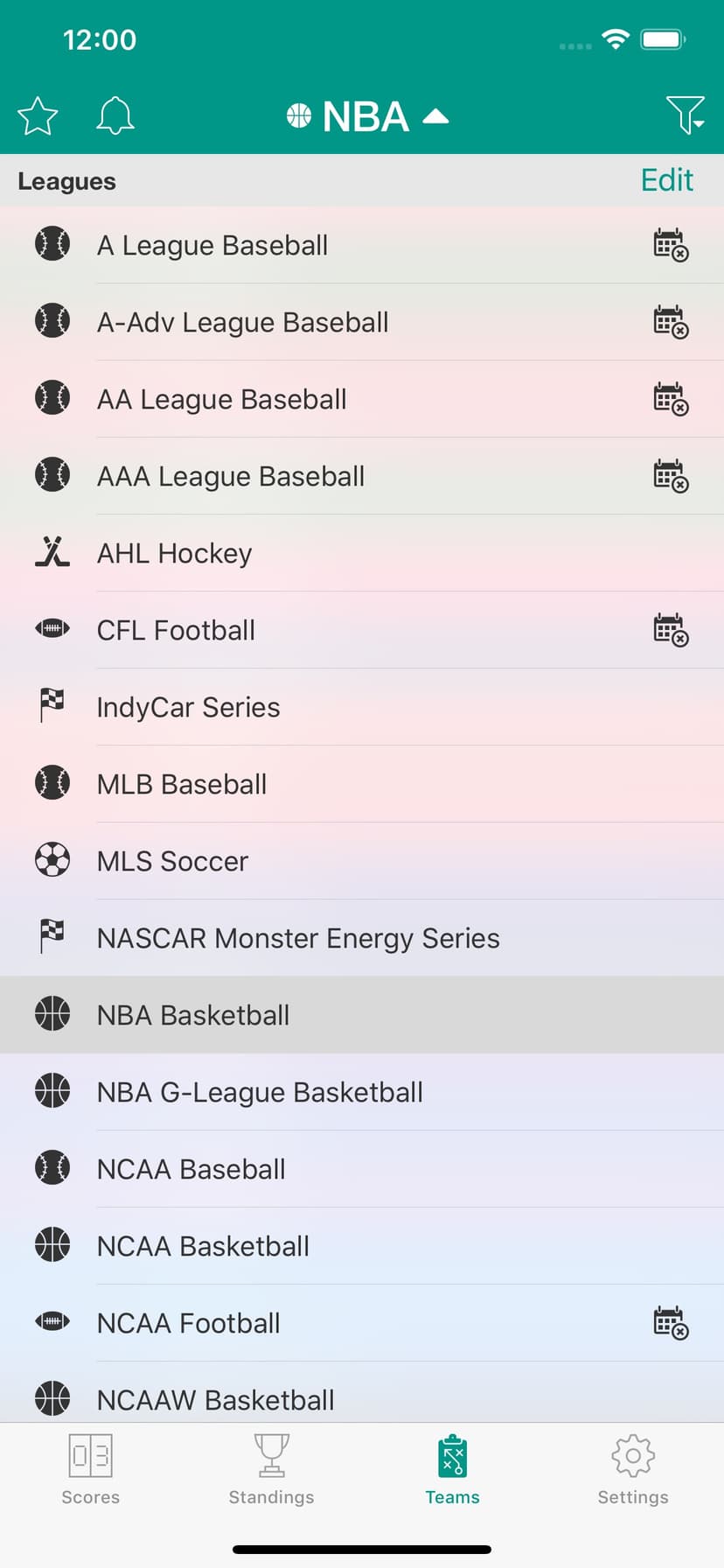 Sports Scores and Schedules screenshot 5 - screenshot