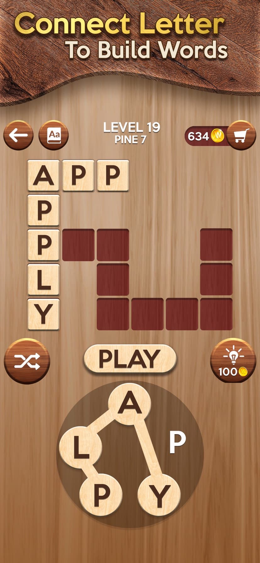 Woody Cross: Word Connect Game screenshot 1 - screenshot