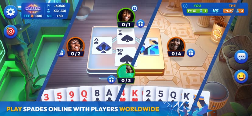 Spades Masters - Card Game screenshot 1 - screenshot