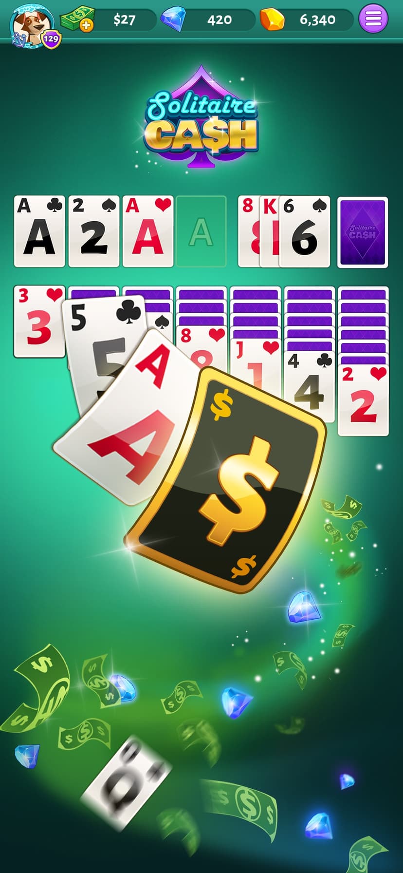 Solitaire Cash screenshot 1 - screenshot
