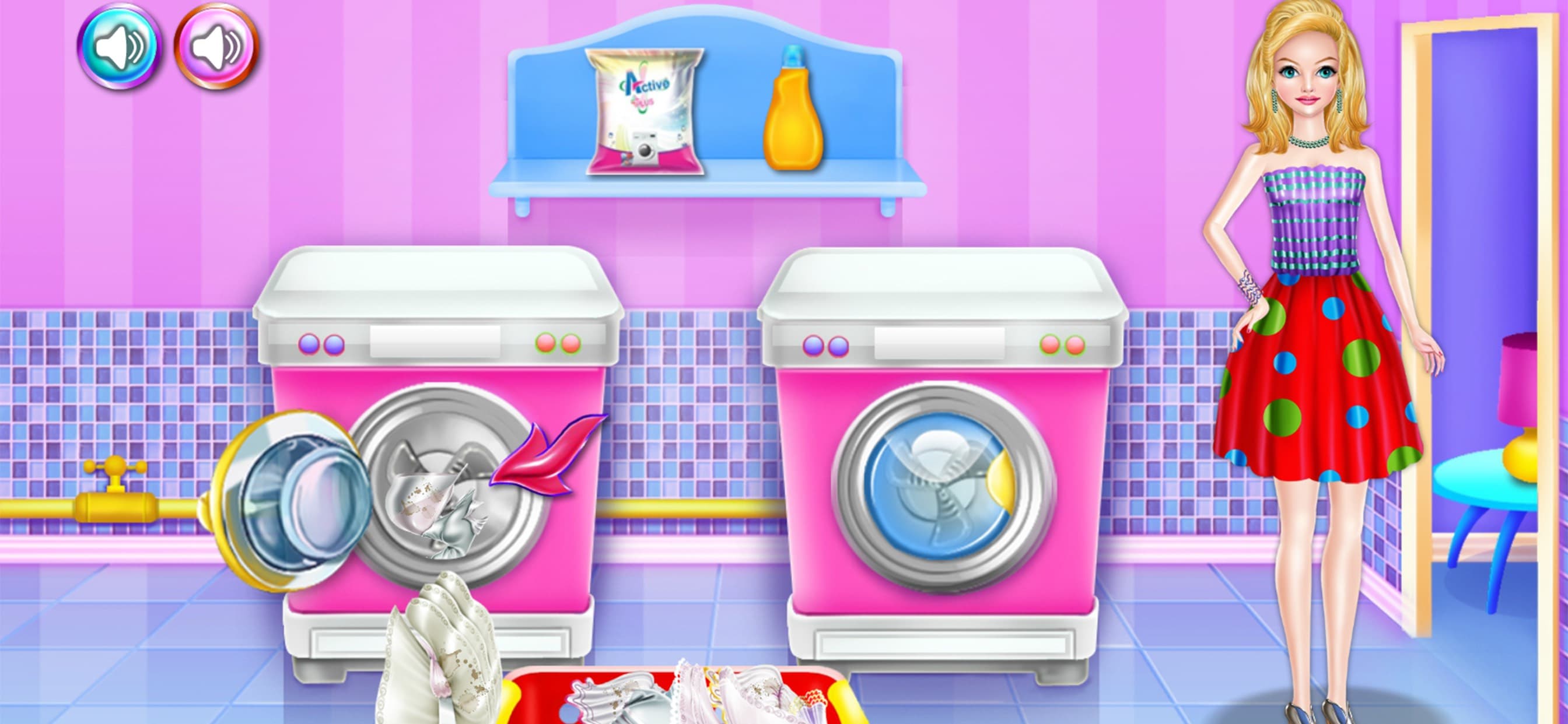 Olivias washing laundry game screenshot 5 - screenshot