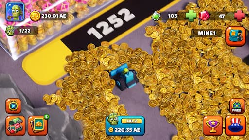 Idle Zombie Miner: Gold Tycoon screenshot 5 - screenshot