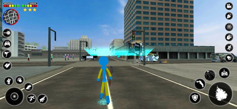 Stickman Rope Hero Spider Game screenshot 1 - screenshot
