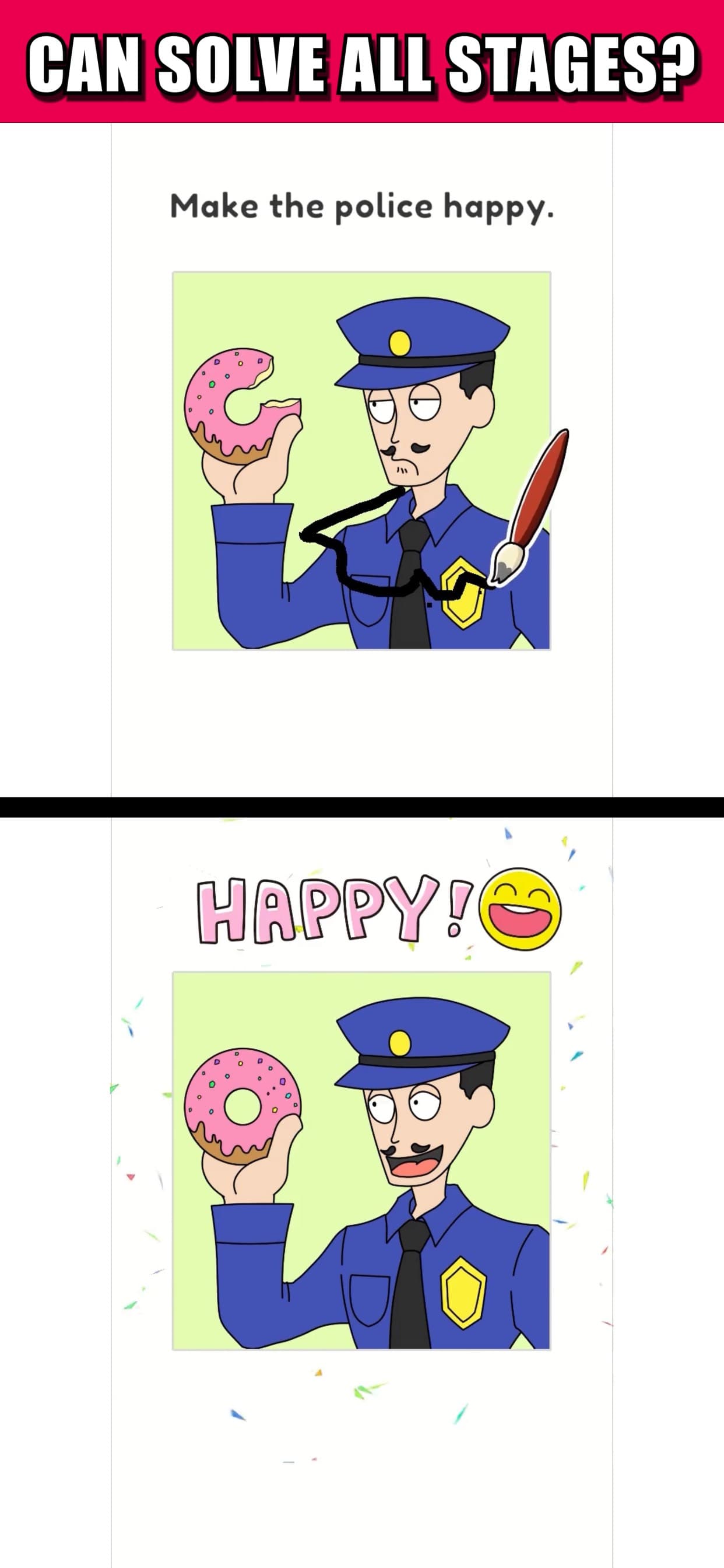 Draw Happy Police: Trivia Game screenshot 3 - screenshot