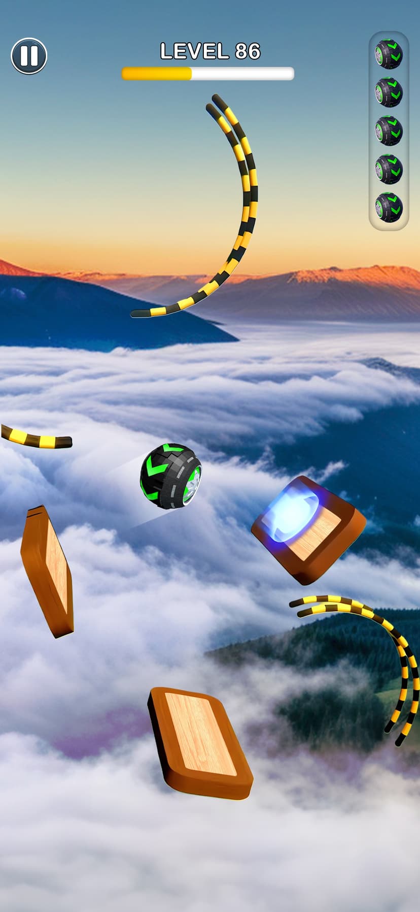Rolling Ball Sky Escape screenshot 2 - screenshot