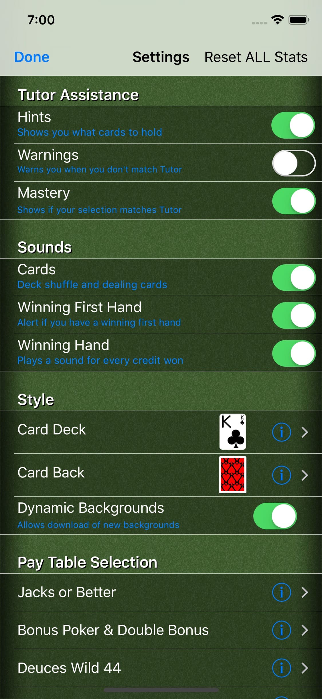 Video Poker Tutor screenshot 4 - screenshot