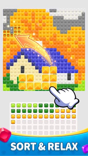 Diamond Flow: Color Puzzle screenshot 1 - screenshot