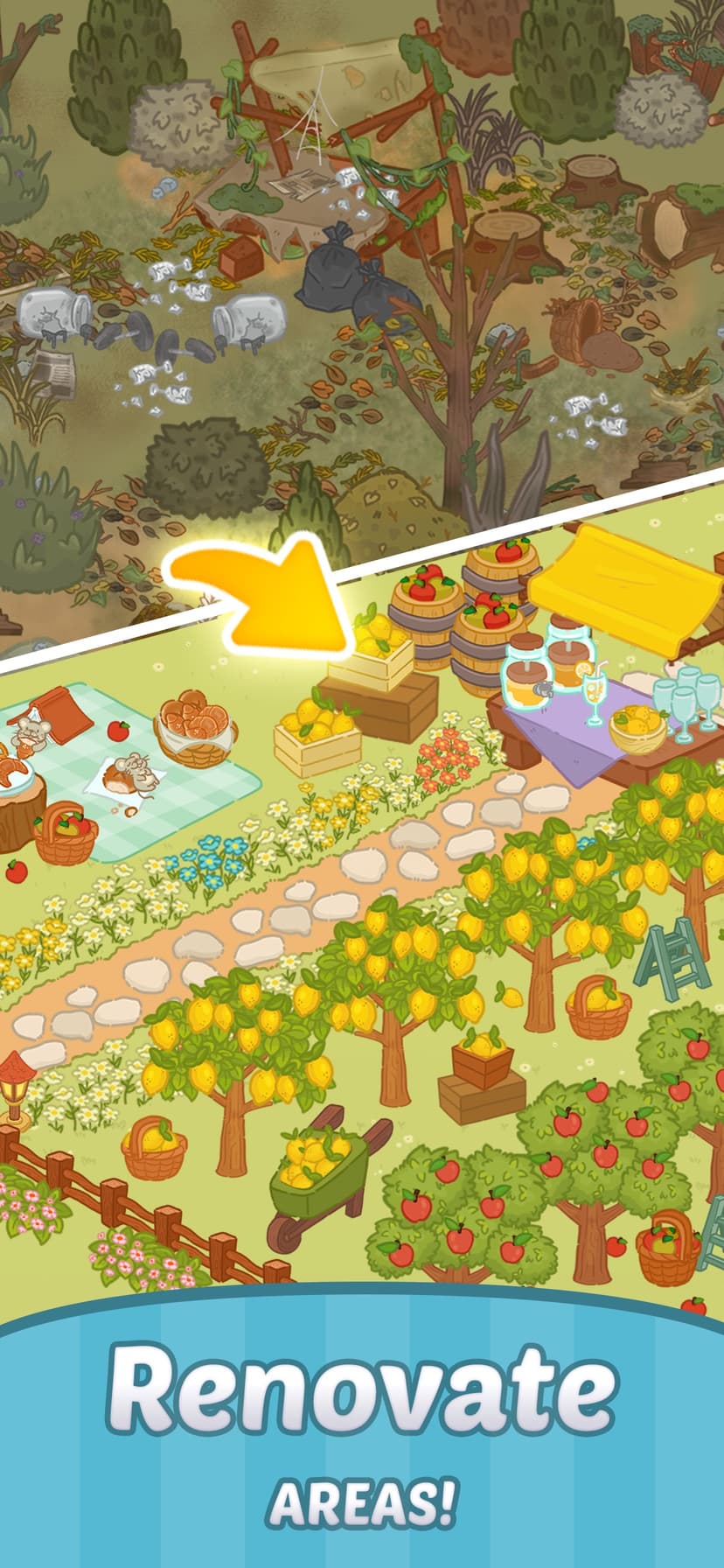 Merge Cartoon : Renovate Town screenshot 1 - screenshot