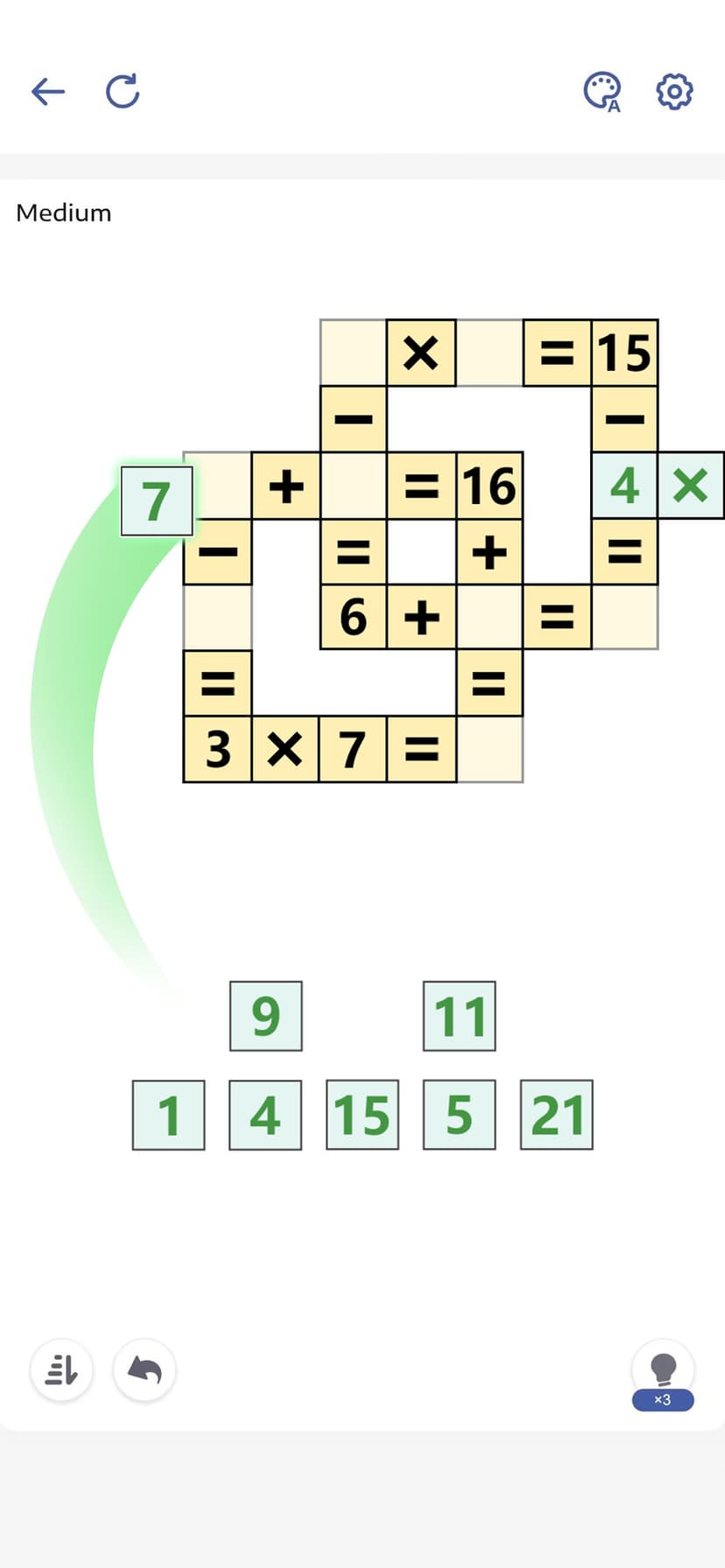 Math Puzzle Games - Crossmath® screenshot 1 - screenshot