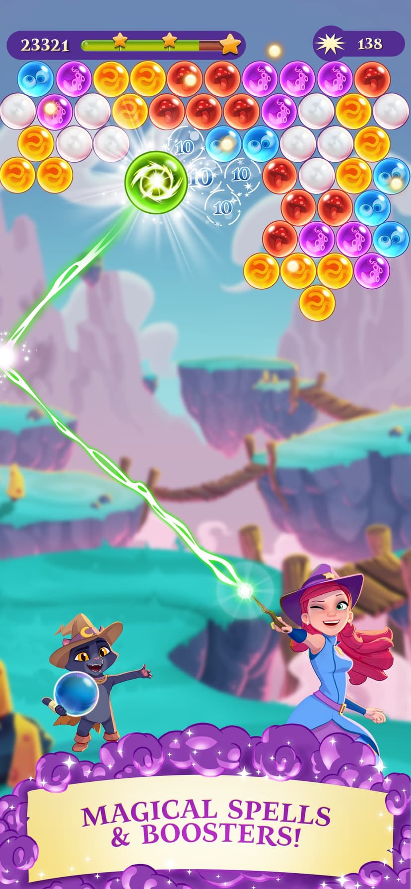 Bubble Witch 3 Saga screenshot 2 - screenshot