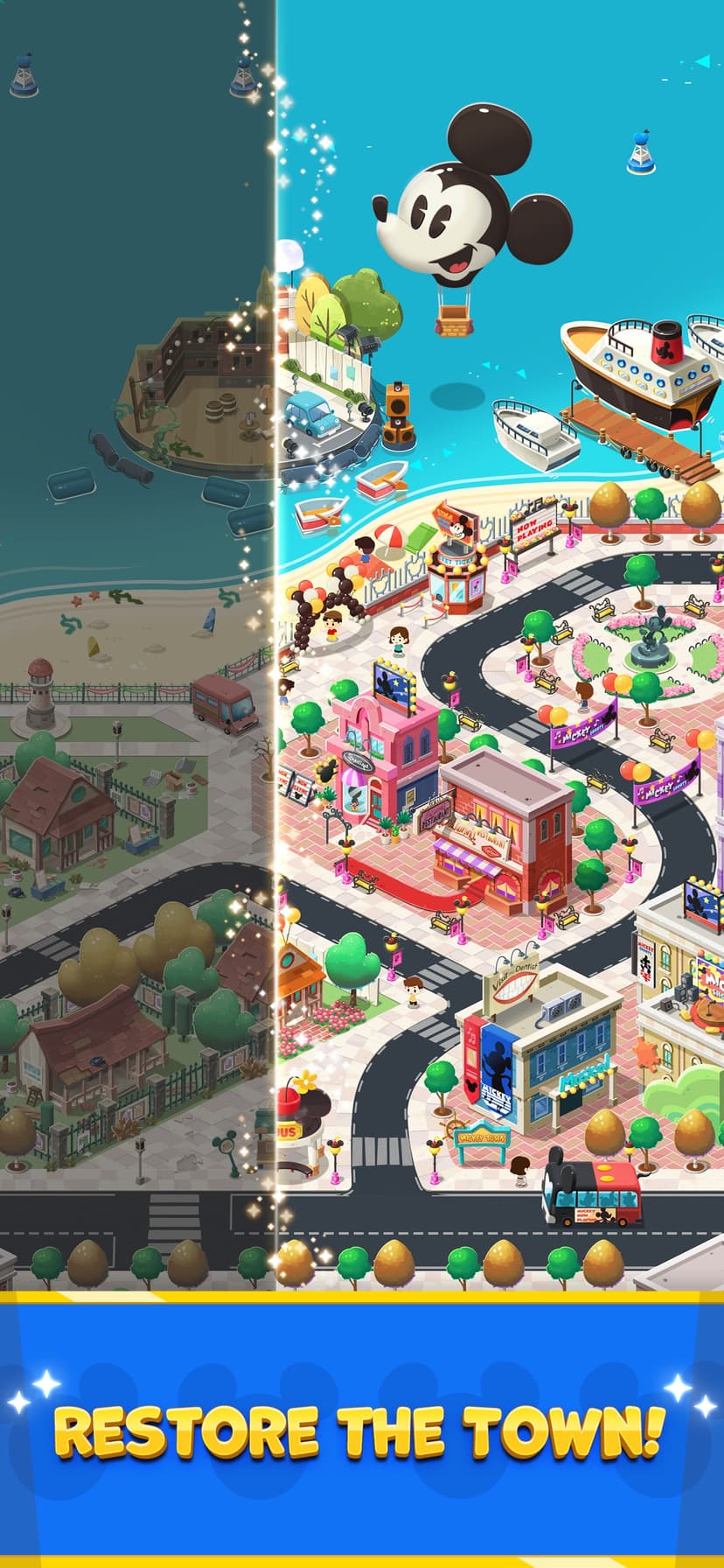 Disney Pop Town! Match 3 Games screenshot 4 - screenshot