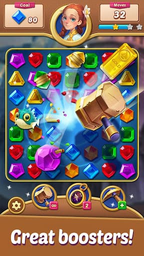 Gems Voyage - Match 3 & Blast screenshot 8 - screenshot
