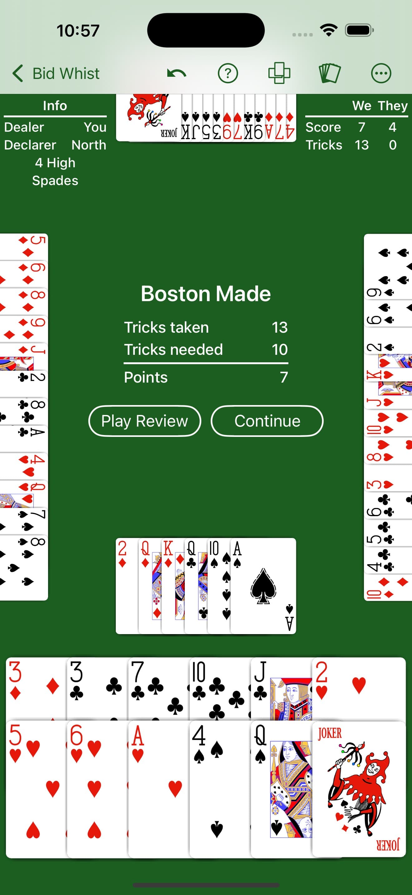 Bid Whist - Expert AI screenshot 2 - screenshot